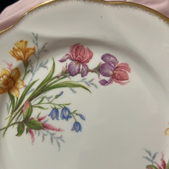 Vintage Salisbury Fine Bone China Floral 8" Plate England - Picture 2 of 15